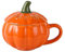 Storaffy Citrouille Halloween | Tasse à café Citrouille en céramique | Tasse Automne citrouilles Mignonnes avec Couvercle et cuillère | Tasses à thé au Lait durables, Cadeaux d'halloween pour Amis