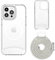 Lawonda Handyband kompatibel mit iPhone 14 Pro(6.1 Zoll), Necklace Hülle mit Bands Handyhülle für zum Umhängen, Magnetisch Case mit Handykordel,Stoßfeste Schutzhülle zum Umhängen Kordel, Klar