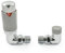 Thermostatic Radiator Valve Chrome & Silver-Grey Corner TRV – Style (Chrome & Silver-Grey)