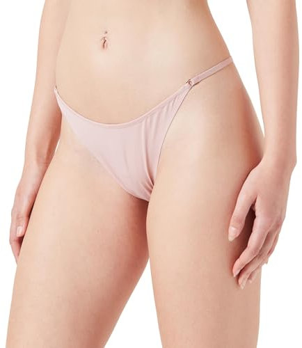 Calvin Klein Donna Perizoma Thong Intimo, Rosa (Subdued), XS