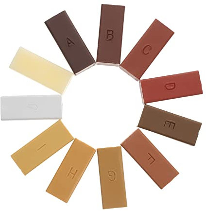 NIYANGLE 1 Set Cera Riparatrice Per Pavimenti Pennarelli Per Ritocchi in Legno Stucco Cera Dura a Rapida Essiccazione Strumento Di Fusione Laminato Piastrelle Pavimento Crema Riparatrice
