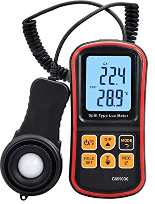 AMAZWI Lichtmeter, Digital-Lichtzähler mit Split-Typ, Lichtmesser, Lichtmessgerät, Lichtmesser, Lichtintensitätstester für die Kultivierung und Messung von Zimmerpflanze, 499521224