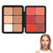 12 Color Blush Cream - Concealer Palette, Matte Blush Contour and Highlight Blush Palette, Waterproof and Long Lasting Blush Cream Makeup Palette (12-1)