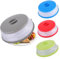 YOUNTHYE 4PCS Microwave Cover for Food, Microwave Plate Cover Collapsible Microwave Food Cover 26.5cm/10.5inch Large Microwave Lid with Steam Vents and Handle for Fruit Vegetables Basket Strainer