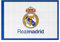 Real Madrid Bandera fondo blanco filos azules 150x100 centímetros producto oficial adaptada para poner palo