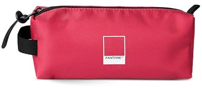 PANTONE™ Urban – Etui Schule Bürobedarf, Federmäppchen Mädchen Jungen 20,5x7,5x6 Polyester für Büro und Schreibwaren, Kleines Schuletui Back to School, Großes Schulmäppchen Praktischem Reißverschluss