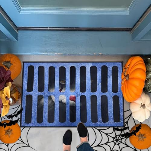 Gxlaihly Halloween Fußmatte 3D, 60x40cm - Lustige Horror Doormat für Halloween Dekoration