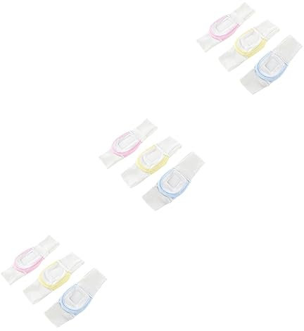 Hohopeti 9 Pcs Nappy Fasteners Diaper Fastener Adjustable Diaper Belt Cotton Diaper Clip Newborn Diapers Elastic Diapers Strips Nappy Bin Diaper Tape Diaper Strips Belts