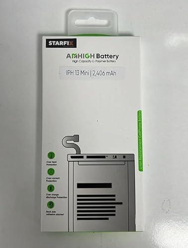 starfix Ersatz für Akku kompatibel mit iPhone 13 Mini, 2438mAh (A2481, A2626, A2629, A2630, A2628) (AMHigh Premium) Accu Batterie Battery