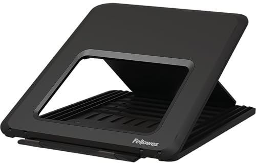 Fellowes Breyta Laptop Stand for The Home and Office, 12 Height Adjustments, 14 Monitor Size- Black