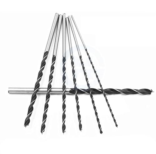 25mm 26mm 28mm 30mm Acier à haute teneur en carbone 300mm Longueur Bois Outil de perçage for menuiserie Tige droite Foret hélicoïdal à trois pointes 1Pcs(30mm)