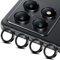 LiiLaa Kamera Schutzfolie für Xiaomi Mi 14T Pro 5G für Panzerglas, 2 Satz Einzeln Kameraschutz, Anti-Kratzen Individuelle Ring aus Metall Linse Folie Schutzglas - Schwarz