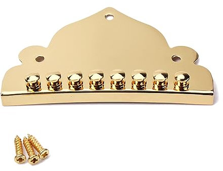 UPKOCH Qb01 Tailpiece for 8-string Mandolin Strings Metal Ebony Enhance Pitch Sustain