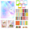 87 Pcs Mini Photo Album Instant Camera Accessories 64 Pockets for 2 * 3inch Photo Colorful Photo Film Frame Stickers Wall Hang Frames Compatible Fujifilm Instax Mini Film/Polaroid Film Instax Mini