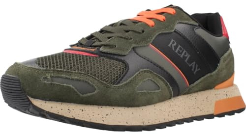 REPLAY Herren Bullet ONE Sneaker, 039 MIL Green, 43 EU