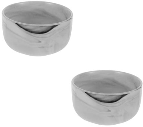 IWOWHERO 2St Rasierschale Küche Kuchen flüssig Rasierpinsel und Schale Schüsseln Schaumschale Seifenschale Rasierschaumschüssel Rasier Zubehör Behälter für Seife Rasierausrüstung Porzellan