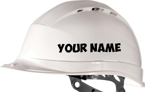 Wunschname für Bauhelm Helm Name Text Aufkleber Größe/Farbe ANPASSBAR Sticker Autoaufkleber Decal