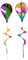 SUPVOX Lot De 2 Moulins À Vent en Forme De Montgolfière Lumineux Et Réalistes Décoratifs pour Jardin Intérieur Et Extérieur