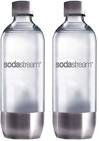 sodastream bouteille 1L base métal (Lot de 2)