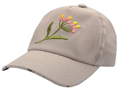 maximo Kids Girl-Cap Blume Futter, Klettverschluß, UV 30