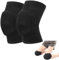 TNSOYCA 1 Par Rodilleras Protectoras, Unisex - rodilleras suaves, rodilleras elásticas antideslizantes para danza, fútbol, voleibol, baloncesto, yoga（ferrosos）