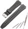 Gummi-Uhrenarmband, kompatibel mit Casio W800HG W-800H Serie, Ersatzarmband aus Kunstharz (Stahlschnalle)