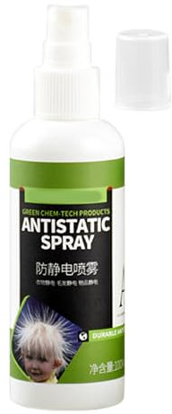 Spray adhesivo estático - Spray antiestático para tela, 100 ml, portátil y antiarrugas y antiolores, para conducir, para ropa, moscas del , prevención de golpes, cuidado de telas para oficina