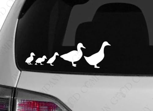 myrockshirt Entenfamilie süßes Familie Ente Enten Ducks 25cm Aufkleber Sticker Farbe&Größe wählbar Autoaufkleber