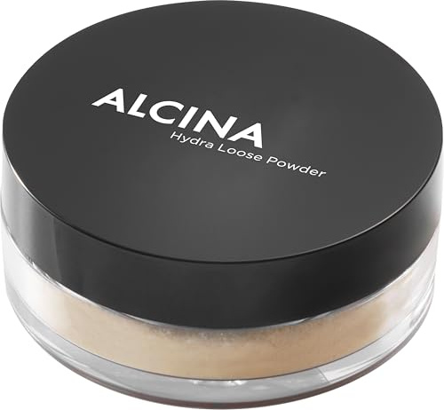 ALCINA Hydra Loose Powder - 1 Stück - Erfrischt mit 50% Wassergehalt & spendet Feuchtigkeit - Für einen frischen, ebenmäßigen Teint - Mattiert seidig - Für jeden Hautton geeignet - Mit Hyaluronsäure