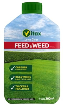 Feed & Weed Liquid, Lawn Care Solution, Fast Acting, Easy to Apply, Reliable Treatment, Consistent Use, Promotes Root Growth, Ideal for Home Gardens, Lawns & Landscapes, 1L