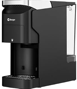 BERGER Camp&Brew Camping Kaffeemaschine | 3in1 für Kapseln & Pulver