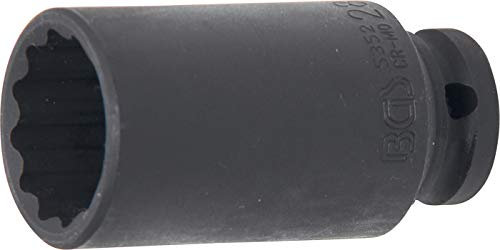 BGS 5352, Llaves de vaso impacto 12 caras, largo, entrada 12,5 mm (1/2 pulgadas), 28 mm