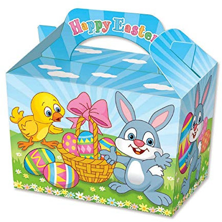 Playwrite Whimsical Easter Metal Prize Box, Small to Medium, Gift-Ready Design, FOOD_STORAGE_CONTAINER