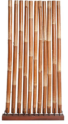 LEBENSwohnART Bambus Paravent ESPACIO ca. H190cm Natural Raumtrenner Raumteiler