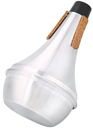 Trompetendämpfer aus Aluminiumlegierung Korkstreifen Trompetengeräusch Entfernen zum Üben der Trompete und Leise Aufwärmen