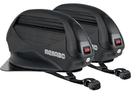 OMAC Menabo Porte-Skis Magnétique Porte-Snowboard Universel Verrouillable Noir 2X