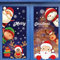 AivaToba Stickers Noël 160 Pièces - Deco Fenetre Autocollant Flocon de Neige Père Renne - Stickers Meubles Frigo Porte - Accessoires de Décoration Intérieure