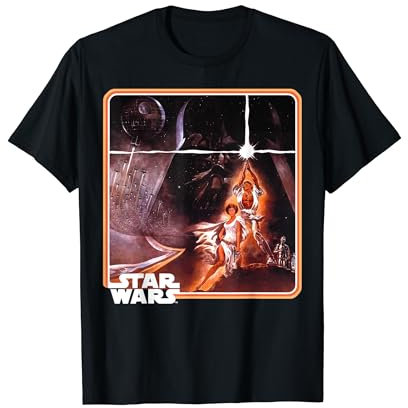 Star Wars Classic Epic A New Hope Poster Framed Matte Finish T-Shirt