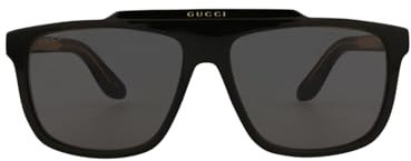 Gucci Gg1039s Occhiali, Nero-Nero-Grigio, 58 Uomo