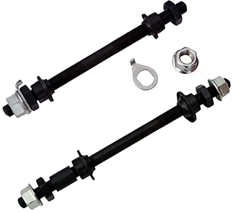 Fahrrad Radnabe Achse solide Spindelwelle Hebel vorne hinten solide Welle Hebel Mountainbike MTB Rennzubehör Fahrradzubehör Achse (180 mm)