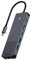 Rapoo UCM-2002 USB-C Multiport Adapter 6-in-1, 100Watt Power Delievery, 4K HDMI, 1 Gbps LAN, 1 USB-C und 2 USB-A 3.0 Datenports, kompatibel mit MacBook Pro, MacBook Air, iPad Pro, Laptop