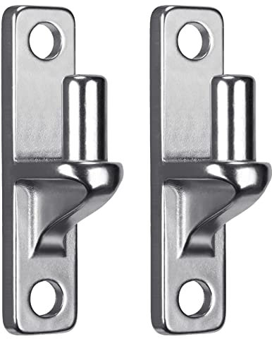 Insaga Gate Hinge, 2pcs Heavy Duty Hook on Plate Hinge (116 x 25mm) 16mm Pin Hanger Stainless Steel Metal Garden Gate Hardware for Farm Gate/Field Gate/Wooden Fence Hook and Band Hinge, Flat