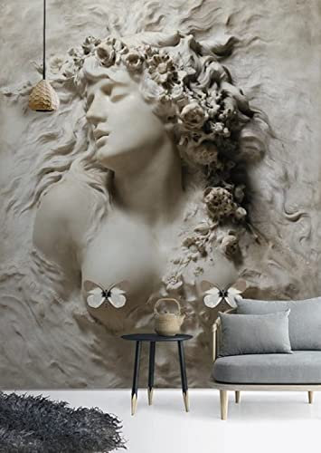 Fototapeten 3D Tapete Schmetterlinge&Mädchen Vlies Tapete Moderne Design Fototapeten Tapeten Wandtapete moderne Wand Schlafzimmer Wohnzimmer 300cm×210cm(Breite x Höhe)
