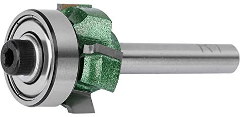 CMT Router Bits,Edge Banding Trimmer Routers Bevel Top Trim Router Woodworking Milling Cutter 4 Teeth Trimming Cutter Edge Trimmer Router Bit (R3) (1/4 * R1)