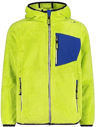 CMP - Giacca da bambino con cappuccio fisso, Acido-Royal, 140