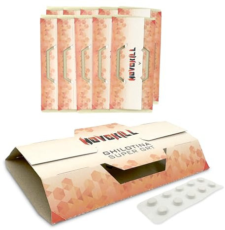 Novokill Premium Schabenfalle mit Ködertabletten – 10x Kakerlakenfalle – Effektiver Köder für Schaben – Kakerlaken effizient bekämpfen – inkl. Ebook – Ghilotina GRT zur Bedarfsermittlung
