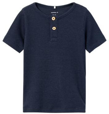 NAME IT Jungen Nmmkab Ss Top Noos, Dark Sapphire, 116