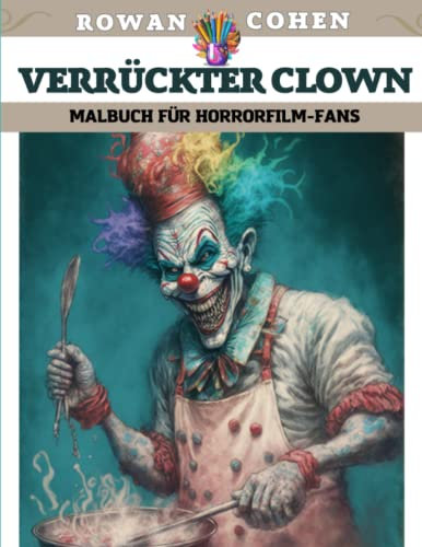 Verrückter Clown – Malbuch für Horrorfilm-Fans