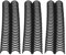10 Stück Federspiralring Kunststoff Binderinge, 22 Mm Innendurchmesser Kunststoff-Spiralbindespulen, 30 Löcher Federspiralringe, Bindespiralen Für A4-A5-Notizbücher, Bindekämme, Buchbindung(Schwarz)