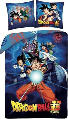 Arlis Bettwäsche Dragon Ball Super - 140 x 200 cm Mit Kissenbezug (Bettbezug)